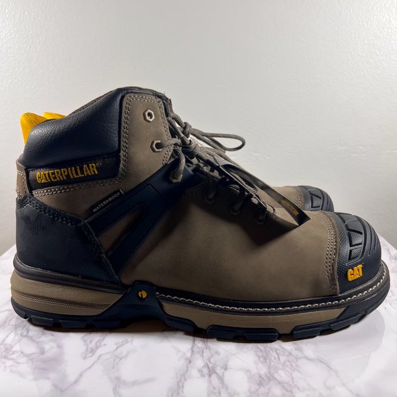 CAT Excavator Superlite Waterproof Carbon Composite Toe Work Boots main image 7